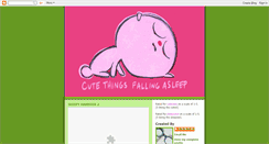 Desktop Screenshot of cutethingsfallingasleep.org